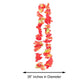 Super Z Outlet Hawaiian Ruffled Colorful Luau Silk Flower Leis for Island Theme Party (12 Pack)