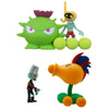 Jhesao 4 Pcs Plants Pvz Toys Action Figures Zombies Toys Pvz Set 1 2 Mini Series Great Gifts For Kids And Fans, Birthday And Christmas Party
