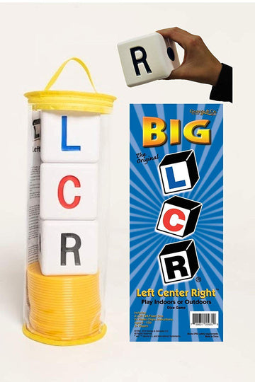 Lcr Big Left Center Right™ Dice Game - Zip Bag (Yellow)