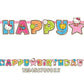 Amscan Dainty Hello Kitty Balloon Dreams Jumbo Add-an-Age Birthday Party Letter Banner Decoration (1 Piece), 10.5 x 10, Multico