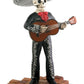 Skeleton Skull Black Mariachi Band Guitar Figurine Collectible