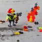 Plus Plus - Firefighter - 70 Piece, Construction Building Stem/Steam Toy, Interlocking Mini Puzzle Blocks For Kids, Mini Maker T