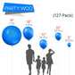 Partywoo Royal Blue Balloons, 127 Pcs Dark Blue Balloons Different Sizes Pack Of 36 Inch 18 Inch 12 Inch 10 Inch 5 Inch Blue Balloons For Balloon Garland Or Balloon Arch As Party Decorations, Blue-Y5