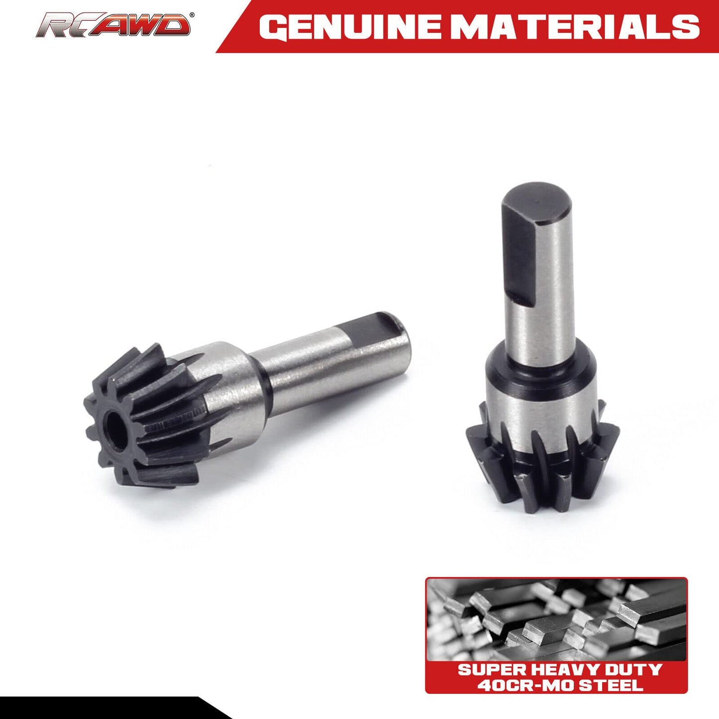 RCAWD Main Input Gear 10T #45 Steel for Arrma Kraton 6S Notorious Outcast Fireteam Mojave Talion Big Rock Upgrade Parts