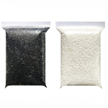 Fuse Beads 2.6MM Mini Iron Beads White 10000pcs and Black 10000pcs for Crafts, Handmade Decor DIY Make, with 1 Ironing Paper