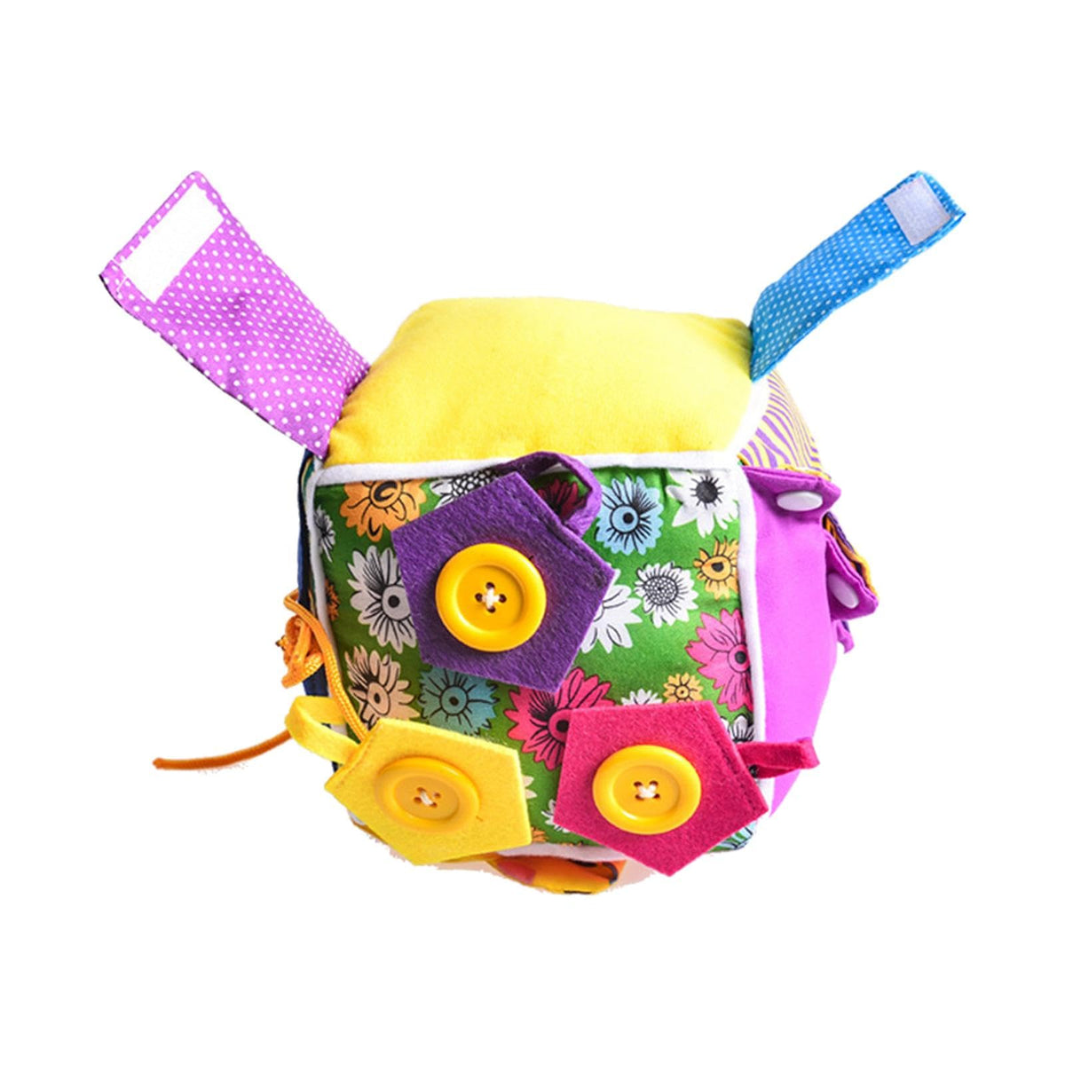 Trendivibe Basic Life Skills Cube Montessori Toys Dress Learn Board For Kids Boys Girls| Baby Learning Toy | Infant Activity Toy