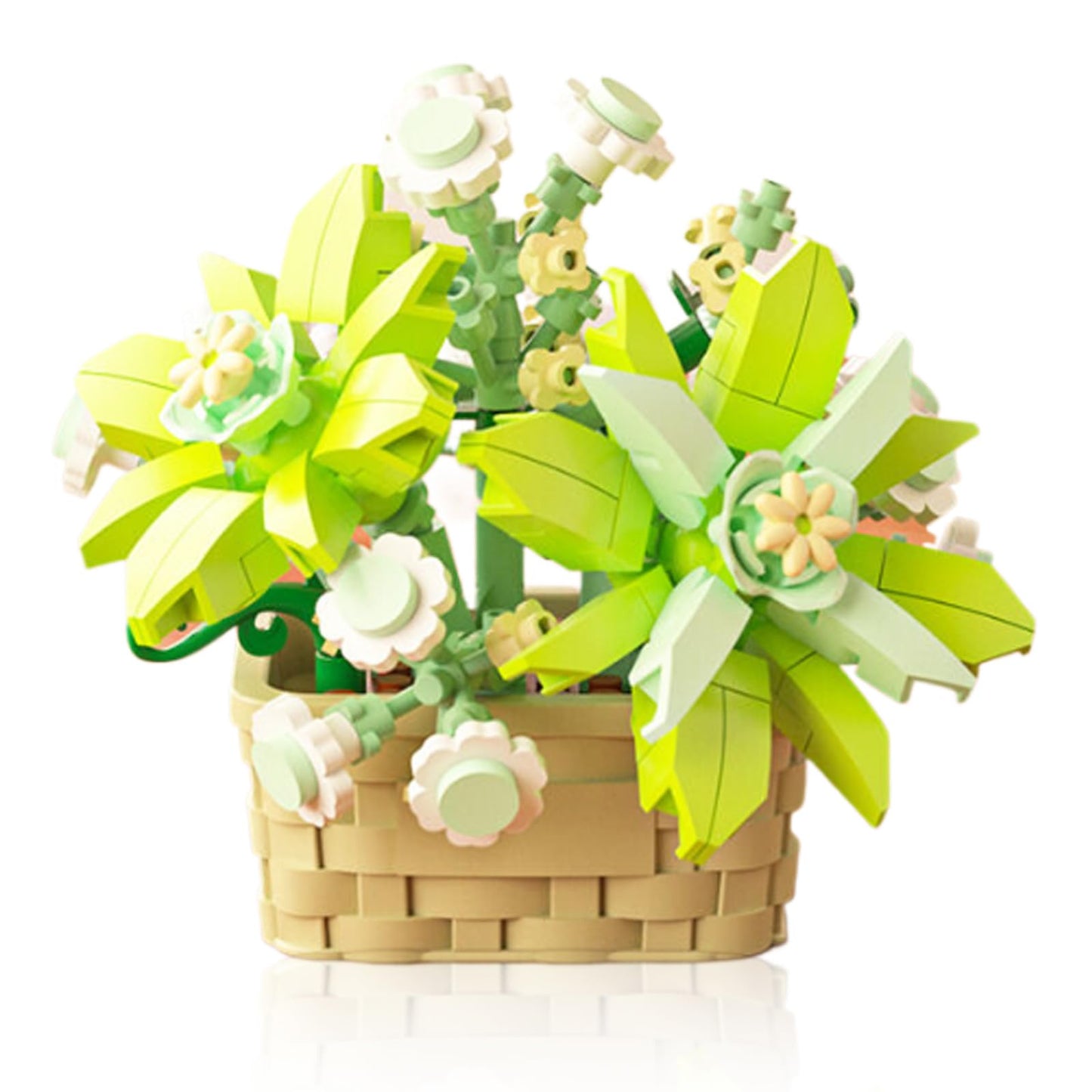 Vilbocr Mini Flowers Building Block Set,Flower Blocks Toys,Plants and Succulent Toys,Building Block Flowerpot,Botanical Collecti