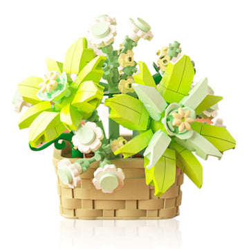 Vilbocr Mini Flowers Building Block Set,Flower Blocks Toys,Plants and Succulent Toys,Building Block Flowerpot,Botanical Collecti
