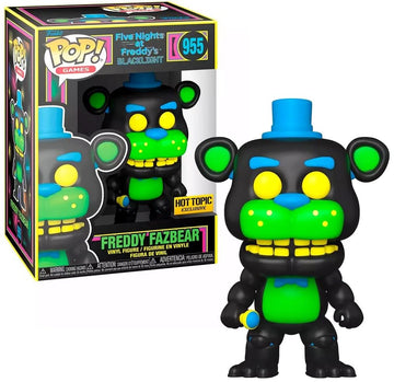 Funko Five Nights At Freddy'S Pop Games Freddy Fazbear Blacklight Vinyl Figure Hot Topic Exclusive