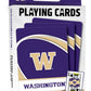 Masterpieces NCAA Washington Huskies Playing Cards  2.5 x 3.5 - enhanced Quality  Educational  and Fun Activity for Kids and Families - Great Gift Idea for Holidays  Birthdays  and Everyday Playtime