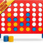 Bolaball 4 in a Row Outdoor Game - 1.8 Ft Life-Size Lawn Game for Family & Kids, Red Plastic, Model 317585