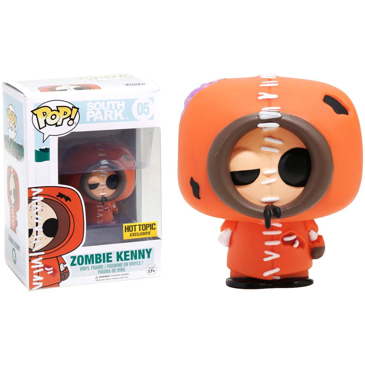 Funko Zombie Kenny (Hot Topic Exclusive) Pop! Vinyl Figure & 1 Pop! Compatible Pet Plastic Graphical Protector Bundle [#005 / 12