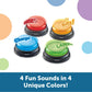 LEARNING RESOURCES LIGHTS AND SOUNDS BUZZERS SET OF 4 (Set of 3)