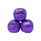 Zeekio Galaxy Juggling Balls - Metallic Series - enhanced 12 Panel Genuine Leather Balls - 130g - 67mm - Pack of 3 - Metallic Purple
