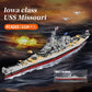 MISINI M6320 WWII Battleship Building Kit, 2228 PCS USS Missouri Model, ABS Toy Gift for Adults