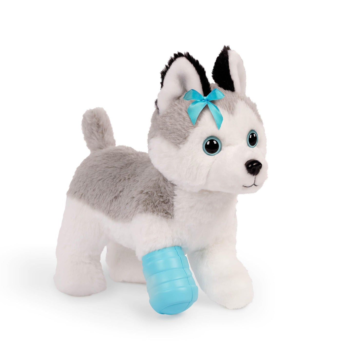 Pucci Pups - Plush Husky - Stuffed Animal - Carrier Bag - Stethoscope, Cast & More - Kids 3 Years + - Husky & Vet Care Carrier