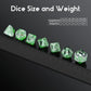 Snake DND Dice, DNDND 7PCS Resin D&D Die with Velvet Pouch for Dungeons and Dragons Role Playing Games and Tabletop Games(Snake)