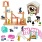 iselyn Cat Playset - 48Pcs Realistic Toy Figures & Accessories for Kids - Multicolor Educational Gift for Toddlers and Boys/Girls