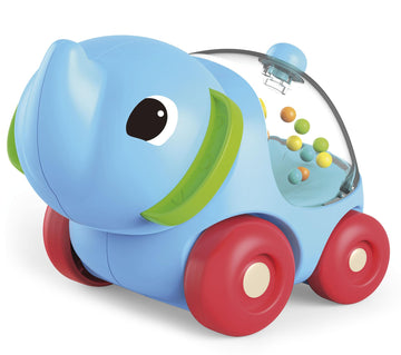 Lisciani - Elephant Car and Puzzles for Babies - Educational Game - Sensory Development - Small Car with Balls - from 1 to 4 Yea