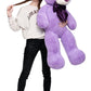 Maogolan Giant Purple Teddy Bear 47 Inch Life Size Bear Stuffed Animal Plush Toy Valentines Bear For Girls Girlfriend Wife Child