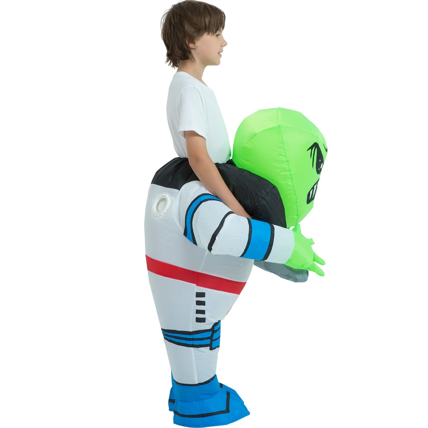 One Casa Blow Up Costume Child,Inflatable Costumes For Kids,Riding Alien Costume,Halloween Costumes For Boys/Girls (4-6Yrs)