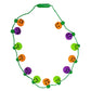 The Dreidel Company Halloween Necklace Light-Up Colorful Necklace, Costume Accessory, Spooky Party Favor, 25' Necklace (Multicolor Pumpkin Necklace, 2-Pack)