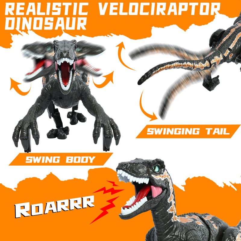 Remote Control Dinosaur Toys For Kid - Walking Dinosaur Toys For Boys 5-7