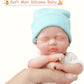 Mire & Mire 7 Inch Full Body Silicone Baby Dolls That Look Real,Not Vinyl Dolls,Real Platinum Doll Bald,Soft Lifelike Newborn -