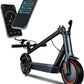 Electric Scooter For Adults, 8.5 '' Solid Tires, 17-20 Mph, 350W Motor, Max 20 Miles Long Range, Folding E-Scooter With Dual Bra