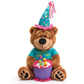 Burton & Burton Happy Birthday Teddy Bear, Plush, Colorful, Model 985828, Plays "Happy Birthday To You"