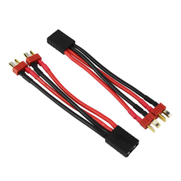 OliYin 2pcs Compatible with TRX 1-Female to Anti-Skid Deans 2-Male Parallel Connector Adapter(Pack of 2)