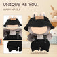 17cm Doll Clothes Set  enhanced Jeans & Knitted Sweater Outfit for 17cm 15cm Dolls  Cute Dress Up Fashion  No Doll Included (Black/Man  17cm/15cm)