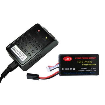 MaximalPower 1500mAh High Capacity Battery & Charger for Parrot AR.Drone 2.0 & 1.0 (Charger + 1 Batt) (Charger + 1 Batt)