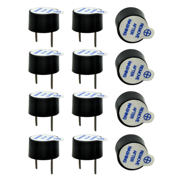 EUDAX Super Loud 5V Active Alarm Buzzer Beeper Tracker 9X5.5mm for FPV Racing Drone RC Quadcopter PDB Flight Control (12 PCS)