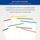 Trading Card Dividers, Card Dividers For Storage Boxes, Card Box Dividers For Mtg Tcg Baseball Sports Card, 160