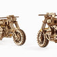 UGEARS Motorcycle with Sidecar Scrambler UGR-10 - Mechanical 3D Wooden Puzzles for mature-themeds - DIY Model Kits for mature-themeds with Moving Engine - Collectible Moto 3D Puzzle Model Kit - 380 Pcs