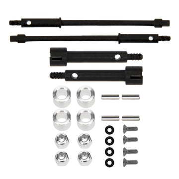 Vgoohobby RC 4mm Widen Wheel Axle CVD Front Rear Joint Drive Shaft Upgrade Parts Compatible with Axial SCX24 90081 1/24 RC Crawl