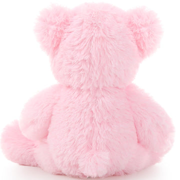 Tezituor Teddy Bear Stuffed Animal Bulk 5 Packs, 14In Small Bulk Teddy Bear Plush, Teddy Bears Centerpiece For Baby Shower, Stuffed Bears Gift For Kids, Girlfriend On Christmas, Valentines, Pink