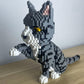 Friendly Tabby Cat Model Micro Mini Building Block Toy Sets: an Endearing Decor Recalling The Sweetness of Cats