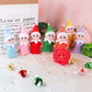 Jhbemaxs Kawaii Mini Baby Elf Dolls Sleeping Bag Tiny Plush Toys Shelf Decoration For Kids Adults (Red)