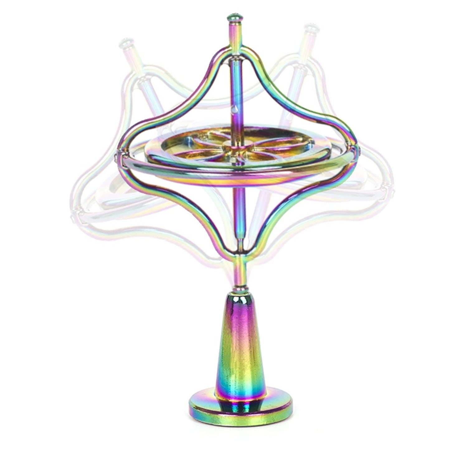 Changaida Metal Gyroscope Anti-Gravity Spinning Top Balance Toy Gift (Colorful)