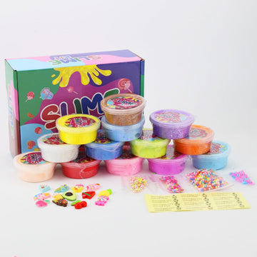 Butter Slime Kit For Girls 13 Pack, Party Favors Non-Sticky And Super Soft Stress Relief Toy For Boys, Easter Basket Stuffers