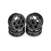 SCX10 TRX4 1.9 Inch RC Crawler Carbon Fiber Wheels Rims, 4PCS Beadlock Wheels Carbon Fiber Wheel Rimsfor 1/10 RC Crawler Cheater