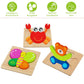 Toddlers Wooden Animal 6 Pack Puzzles