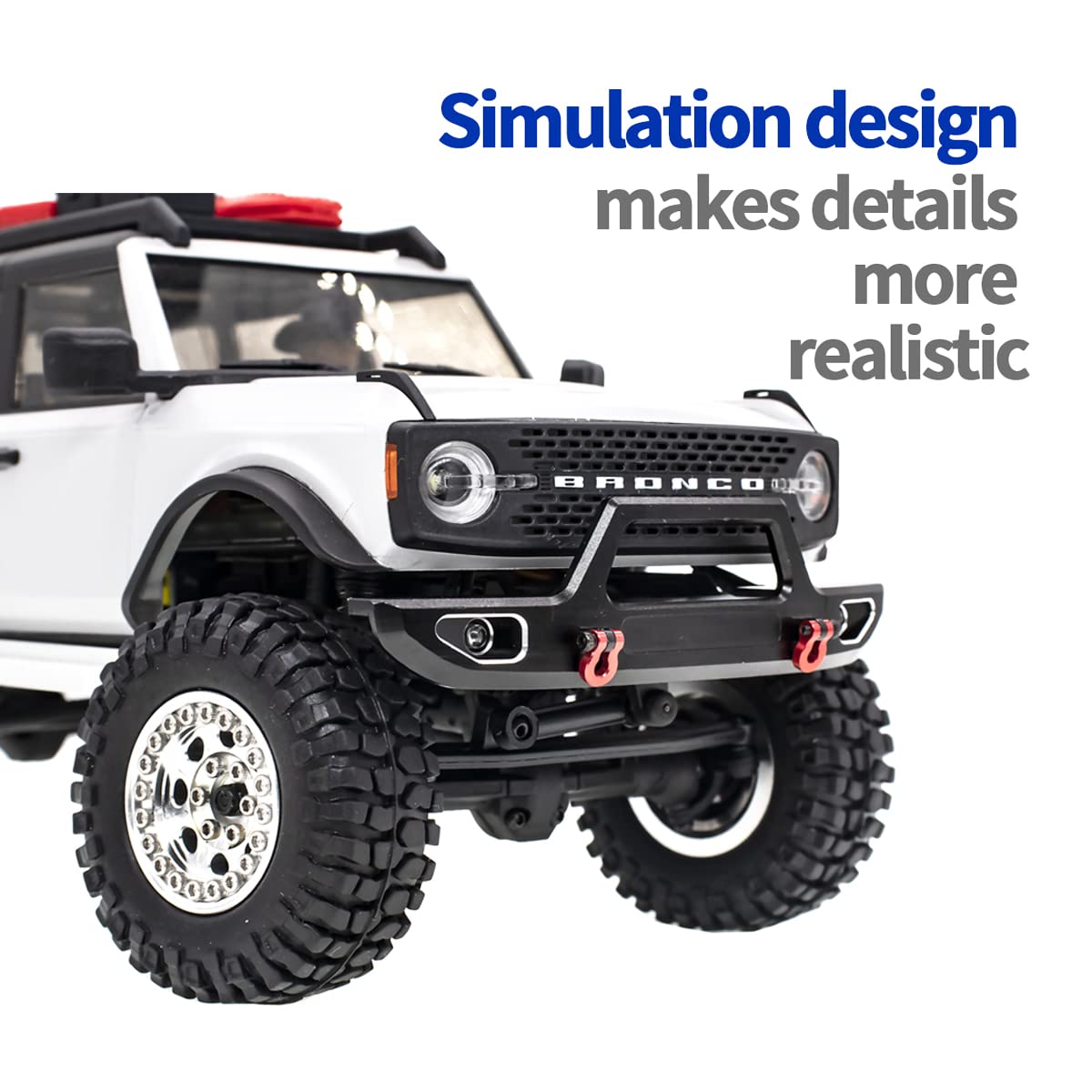 Coda Racing Aluminum Front&Rear Bumper For Axial Scx24 Ford Bronco Axi00006 1/24 Rc Crawler Car