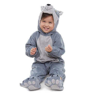 Hsctek Baby Wolf Costume, Infant Wolf Costume Baby Boys Girls, Baby Halloween Costume For Toddler Newborn 9-12Months