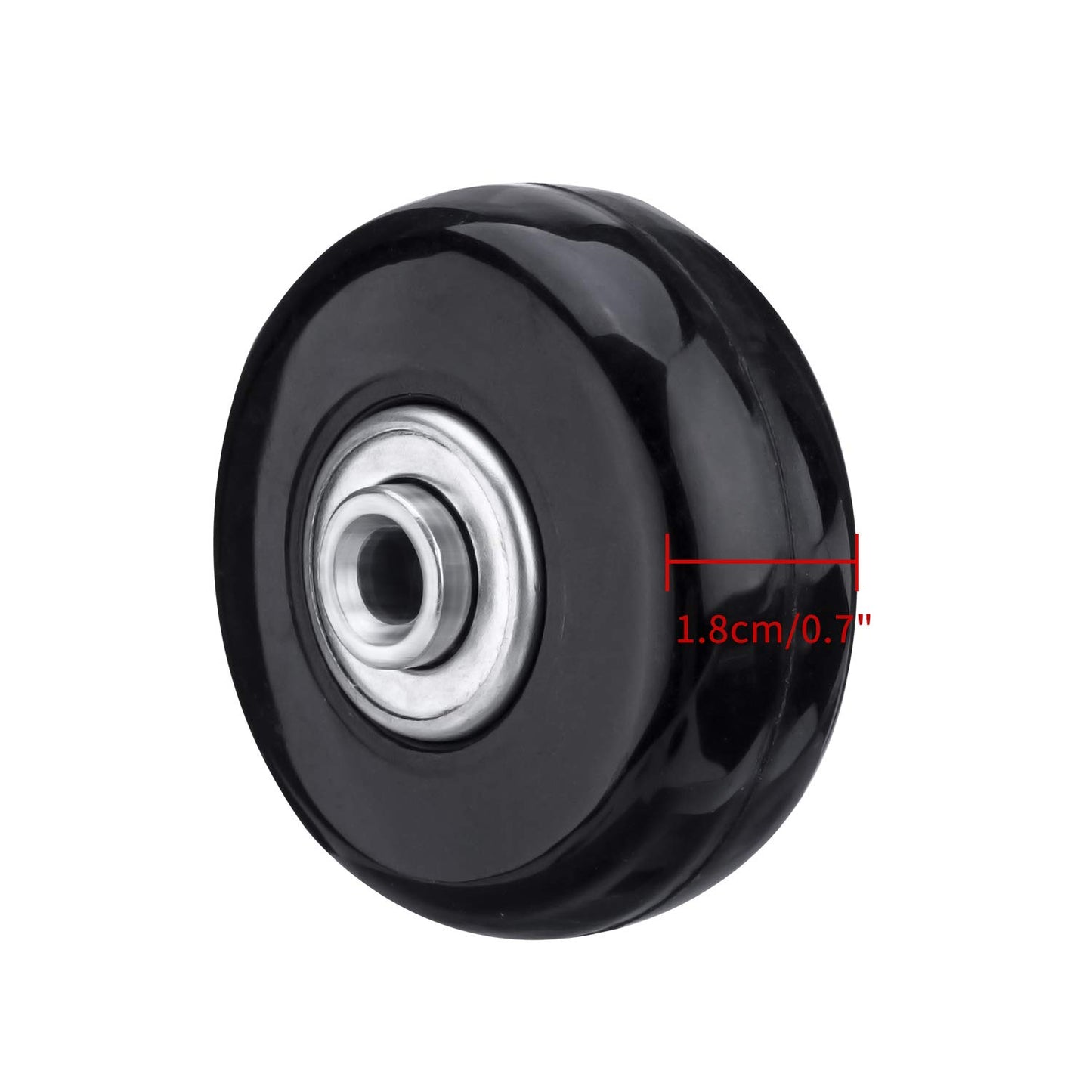 Ocgig 50X18Mm Set Of 4 Luggage Suitcase Replacement Wheels Repair Axles Repair Kit