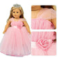 Girls Doll Clothes And Accessories , Princess Costume , Wedding Dress , Party Gown Dress For 18 Inch Dolls (3Pcs)