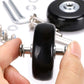 Ownmy 43Mm X 18Mm Luggage Suitcase Replacement Wheels, Rubber Swivel Caster Wheels Bearings Repair Kits, A Set Of 4