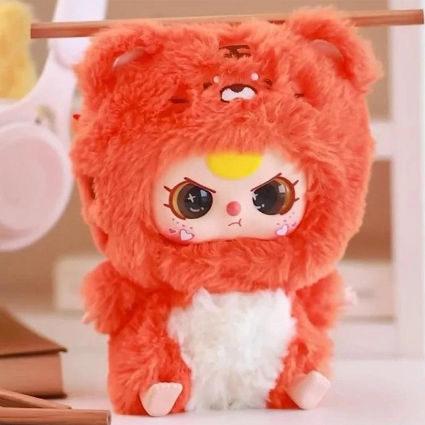 Baby Three Series Chinese Zodiac Plush Doll Blind Box, Doll Model Ornament Mystery Box, 12 Styles Plush Dolls Kids Girl Xmas Gif